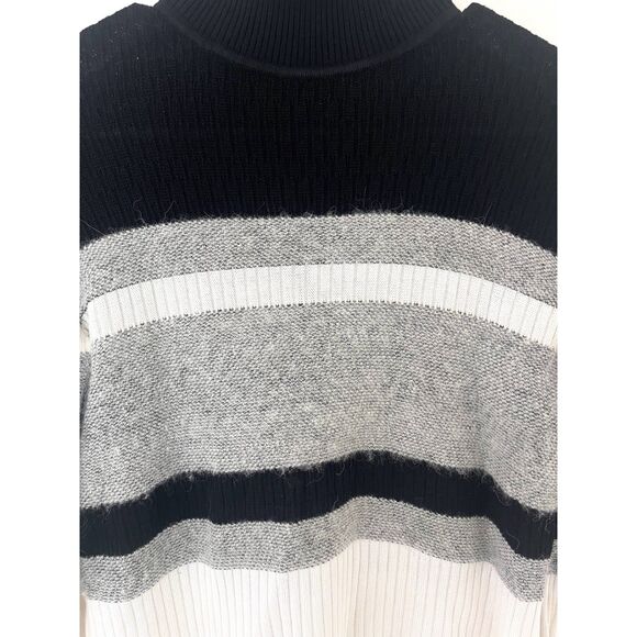 Womens Theory Cropped Turtleneck in Double Knit Silk Cotton Size P Small - Picture 7 of 8